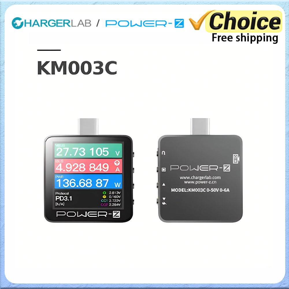 Power Banks - Power-Z KM003C Portátil Tipo-C Testador de