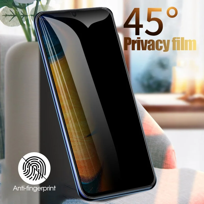 Anti Spy Privacy Glass Case - Capa anti-espião para samsung a70s, protetor