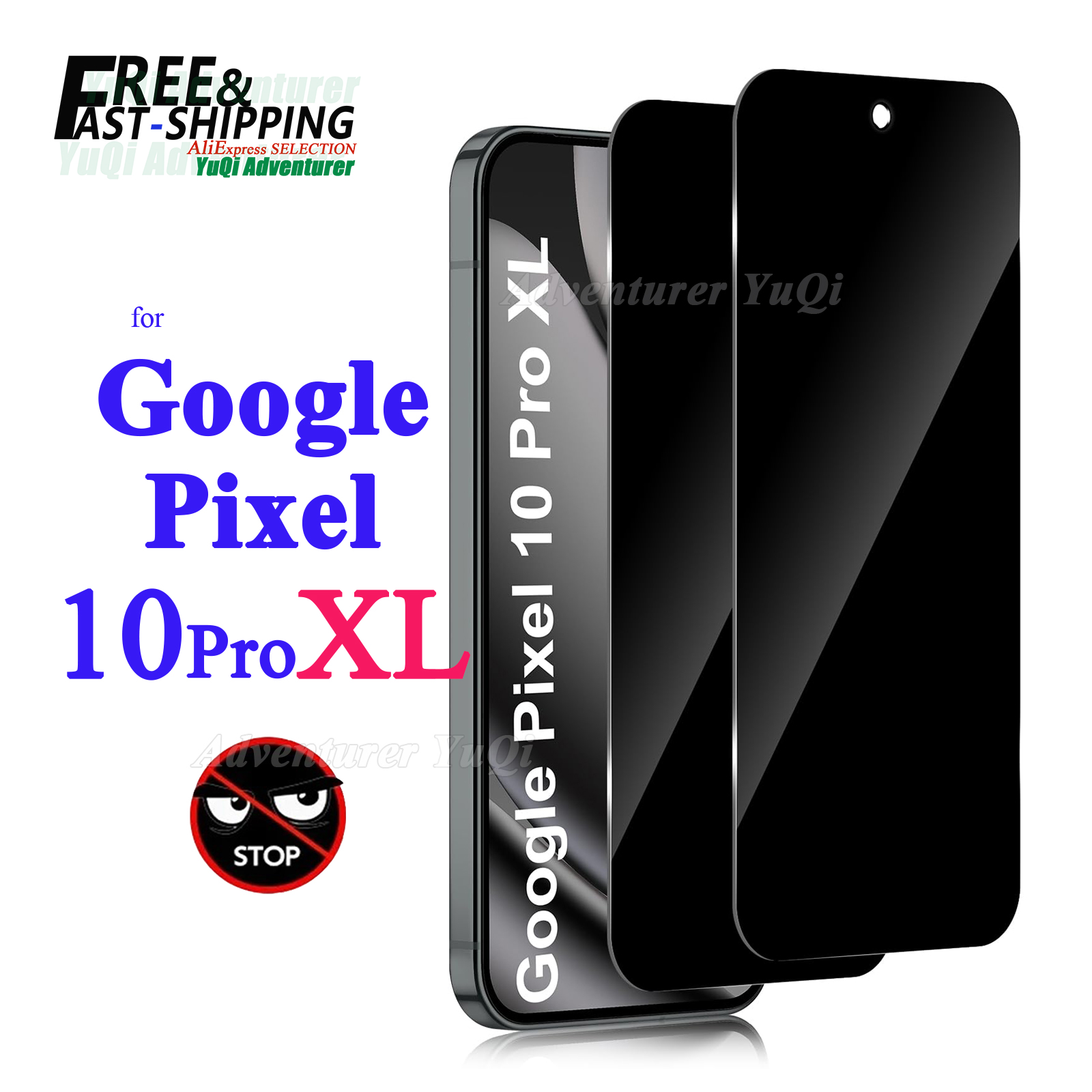 Anti Spy Privacy Glass Case - Protetor de tela anti-espião para Google