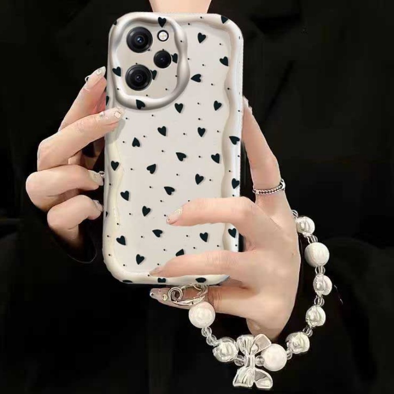 Cute Cartoon Wrist Strap Silicone Case - Capa para RENO 15 15F 14