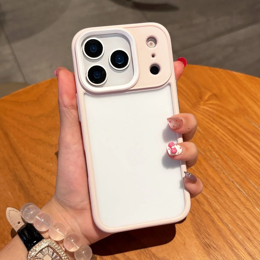 Clear Shockproof Bumper Case - Luxo fosco claro armadura caso à
