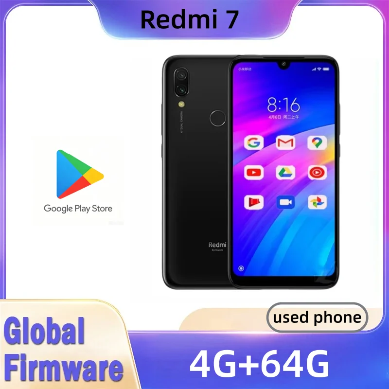 Phone Cases - Celular Xiaomi Redmi 7 com Capa,