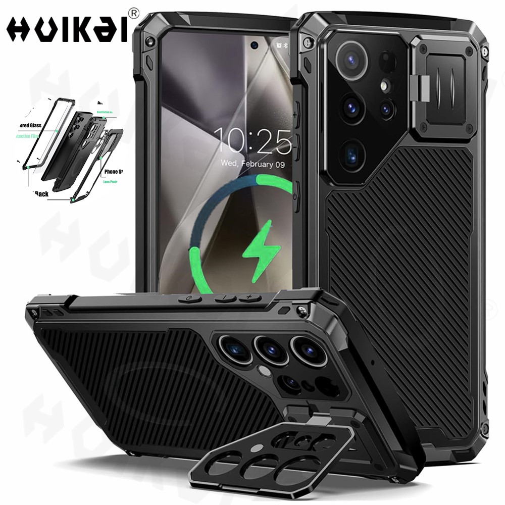 Heavy Duty 360 Full Body Protective Case - Capa para Samsung Galaxy S24 Ultra