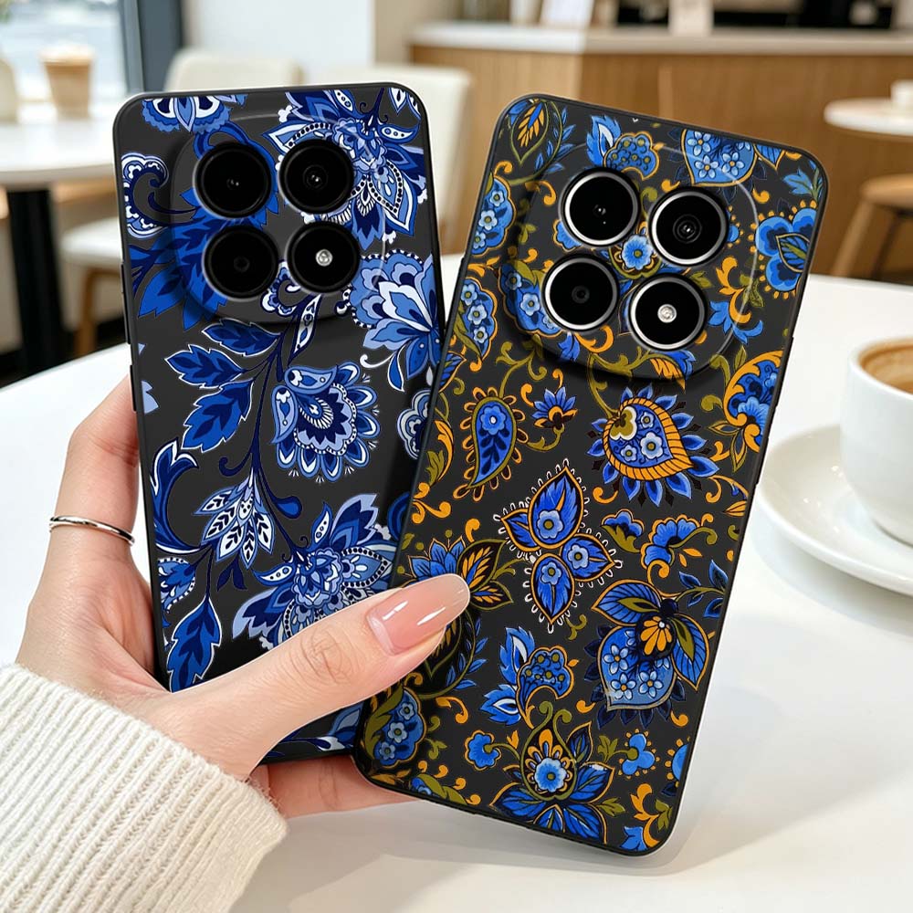 Vintage Floral Pattern Soft Case - Capa de Telefone com Design Vintage