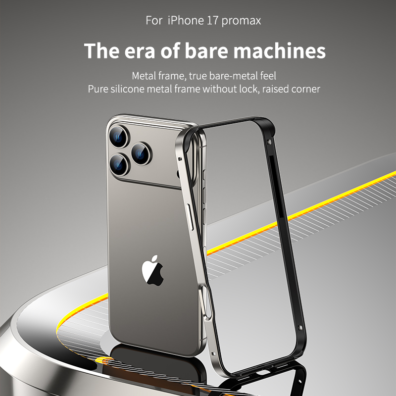 Metal Bumper Aluminum Frame Case - Moldura de metal de alumínio silicone