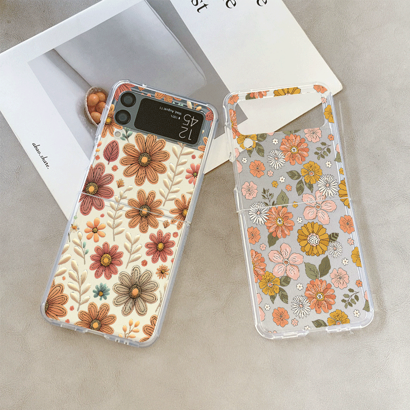 Vintage Floral Pattern Soft Case - Capa de telefone com estampa de