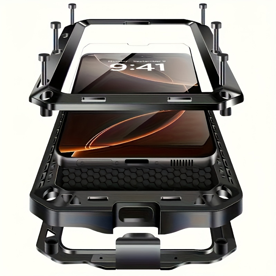 Heavy Duty 360 Full Body Protective Case - Capa de Telefone em Metal Resistente