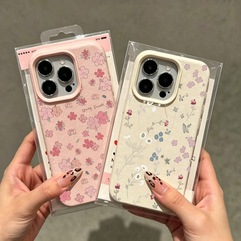 Vintage Floral Pattern Soft Case - Capa de Telefone com Padrão Floral