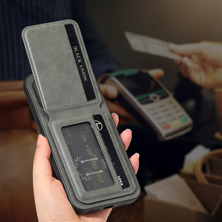 Capa de Telefone com Porta-Car - Leather Wallet Card Holder Phone Cover avaliação e preço