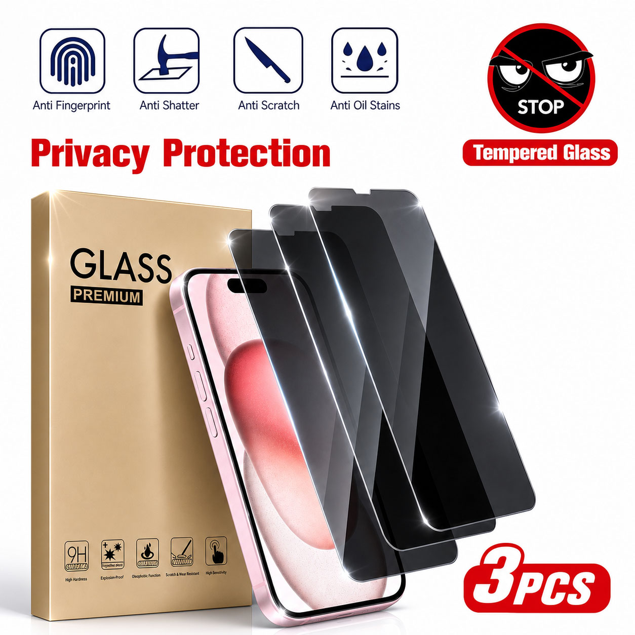 Protetor de Tela de Privacidad - Anti Spy Privacy Glass Case avaliação e preço