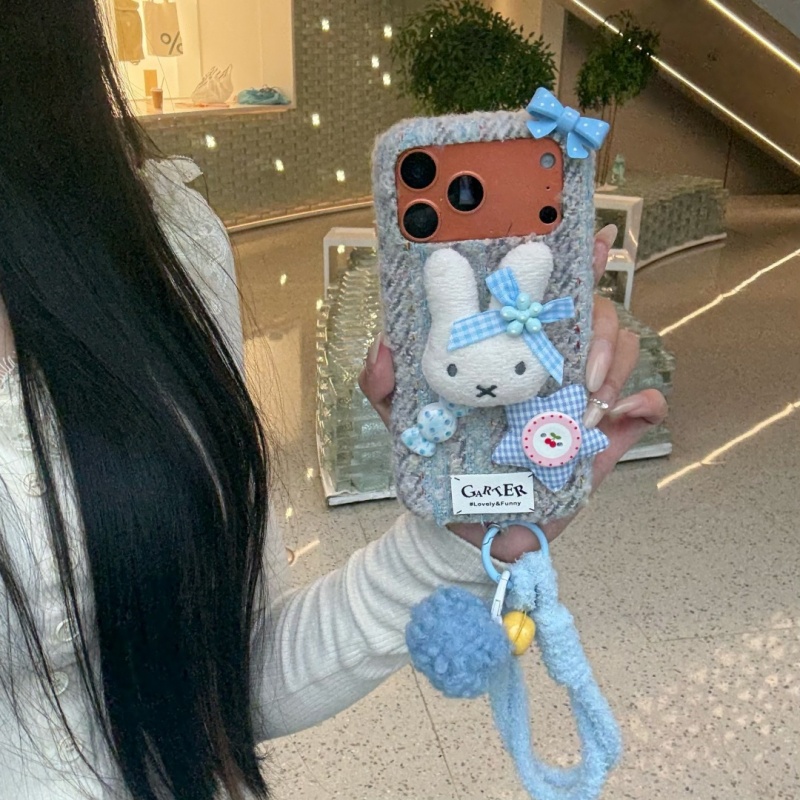  Capa de Celular Fashion Ins  - Cute Cartoon Wrist Strap Silicone Case avaliação e preço