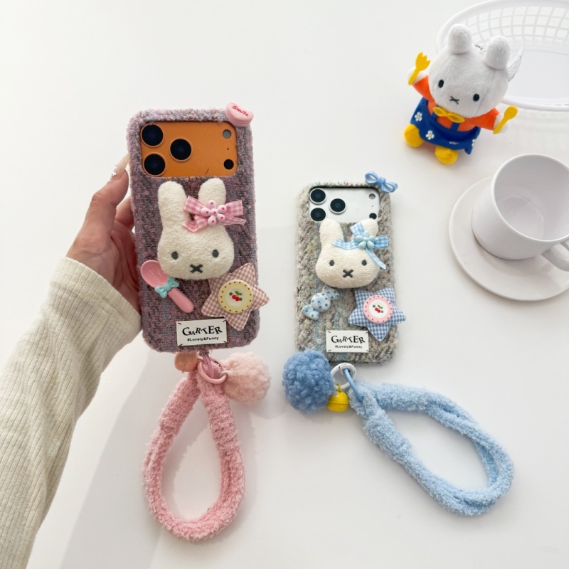  Capa de Celular Fashion Ins  - Cute Cartoon Wrist Strap Silicone Case avaliação e preço