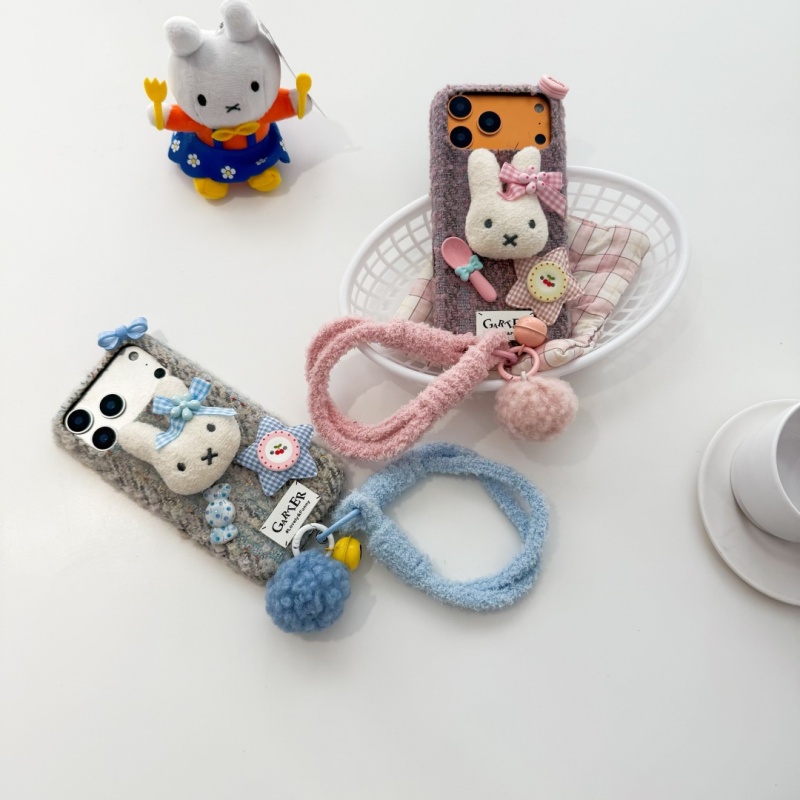  Capa de Celular Fashion Ins  - Cute Cartoon Wrist Strap Silicone Case avaliação e preço