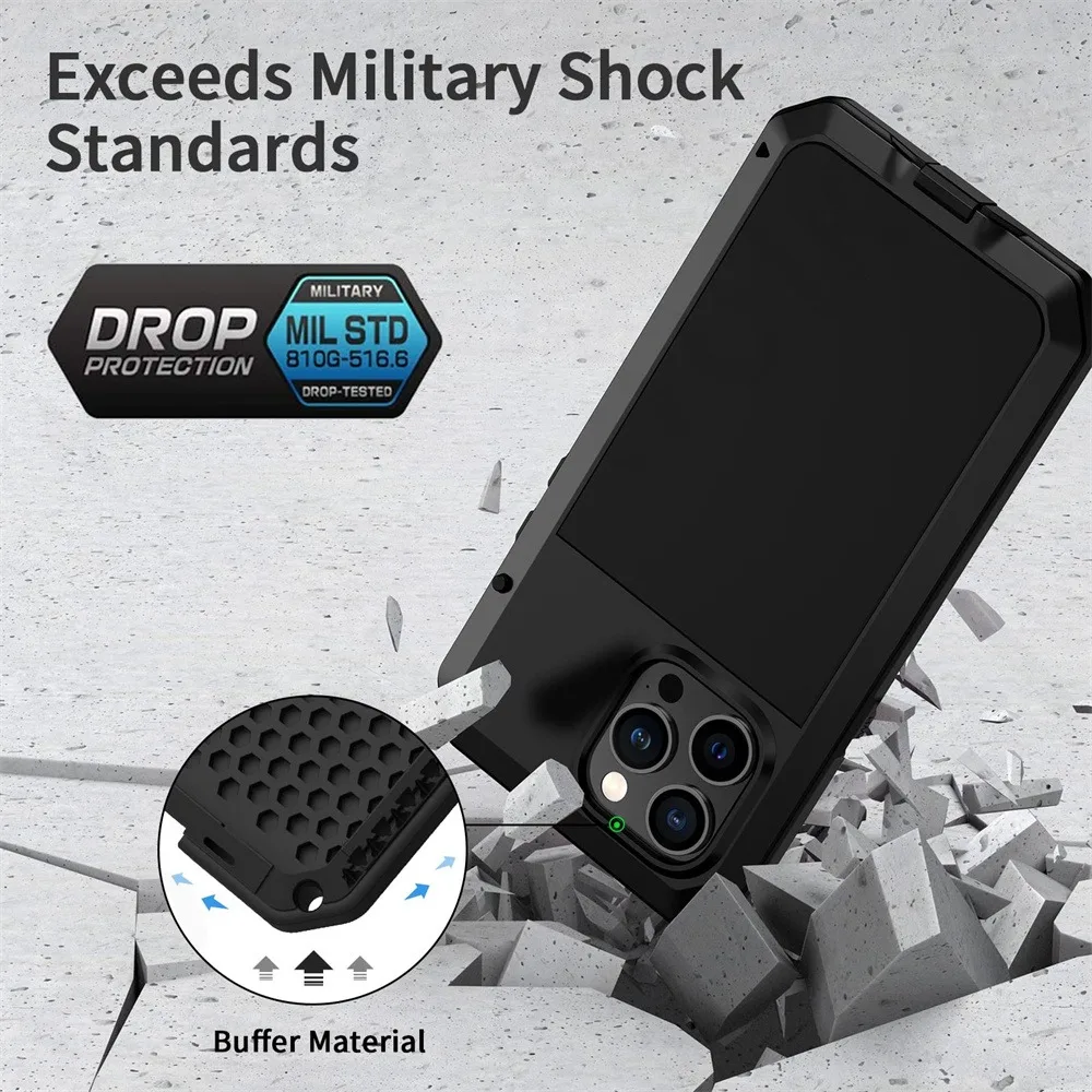 Capa para iphone 16e 15 14 13  - Heavy Duty 360 Full Body Protective Case avaliação e preço