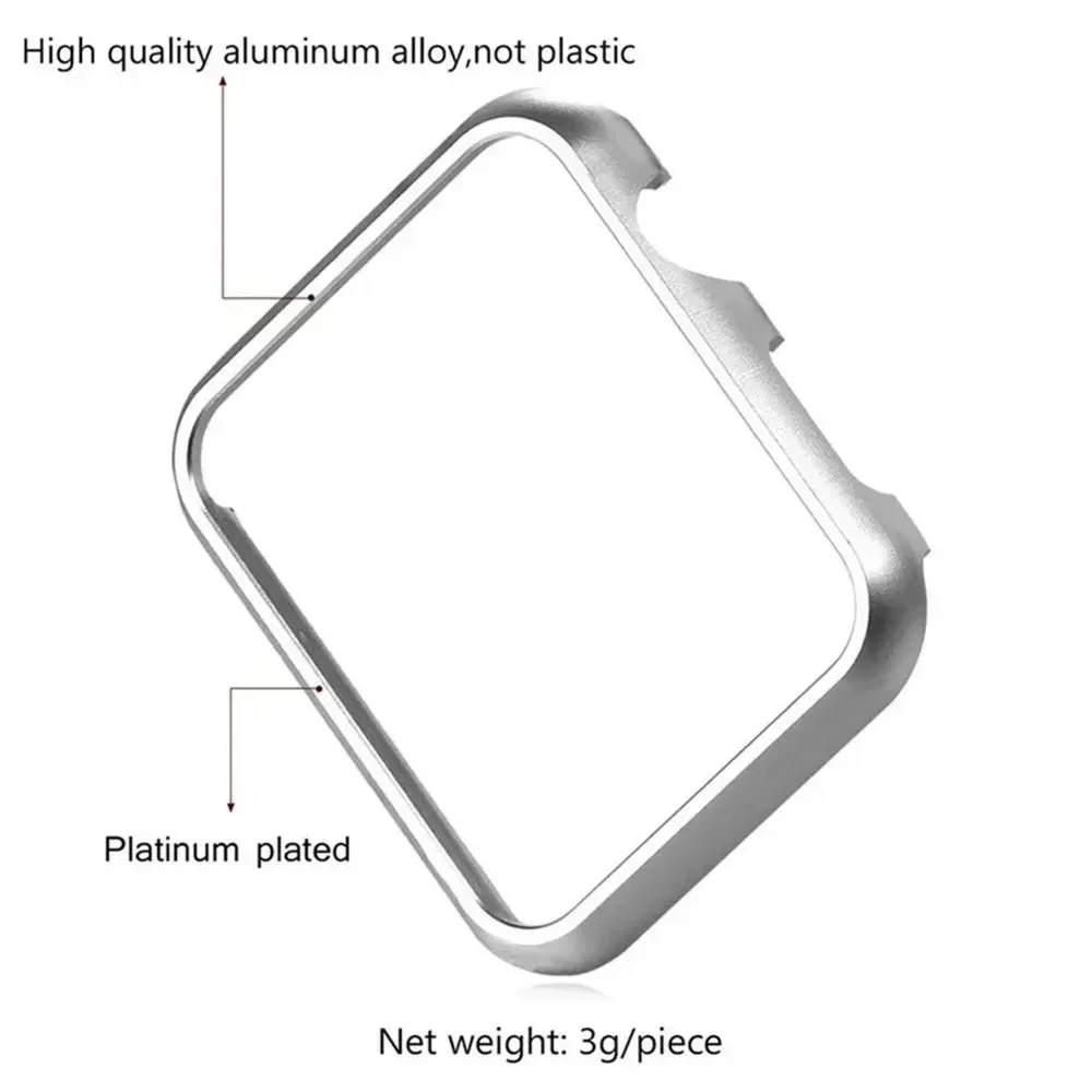 Para iwatch se série 10 9 8 7  - Metal Bumper Aluminum Frame Case avaliação e preço