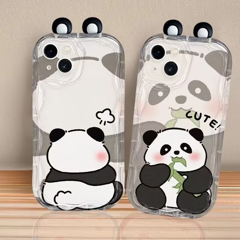 Panda bonito pulseira de pulso - Cute Cartoon Wrist Strap Silicone Case avaliação e preço