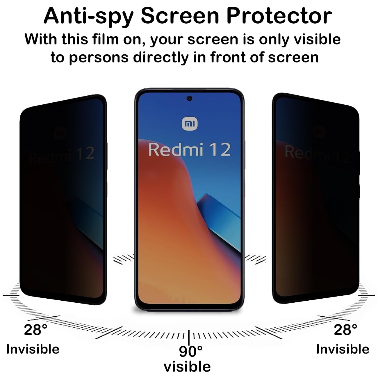 Protetor de tela anti-espião p - Anti Spy Privacy Glass Case avaliação e preço