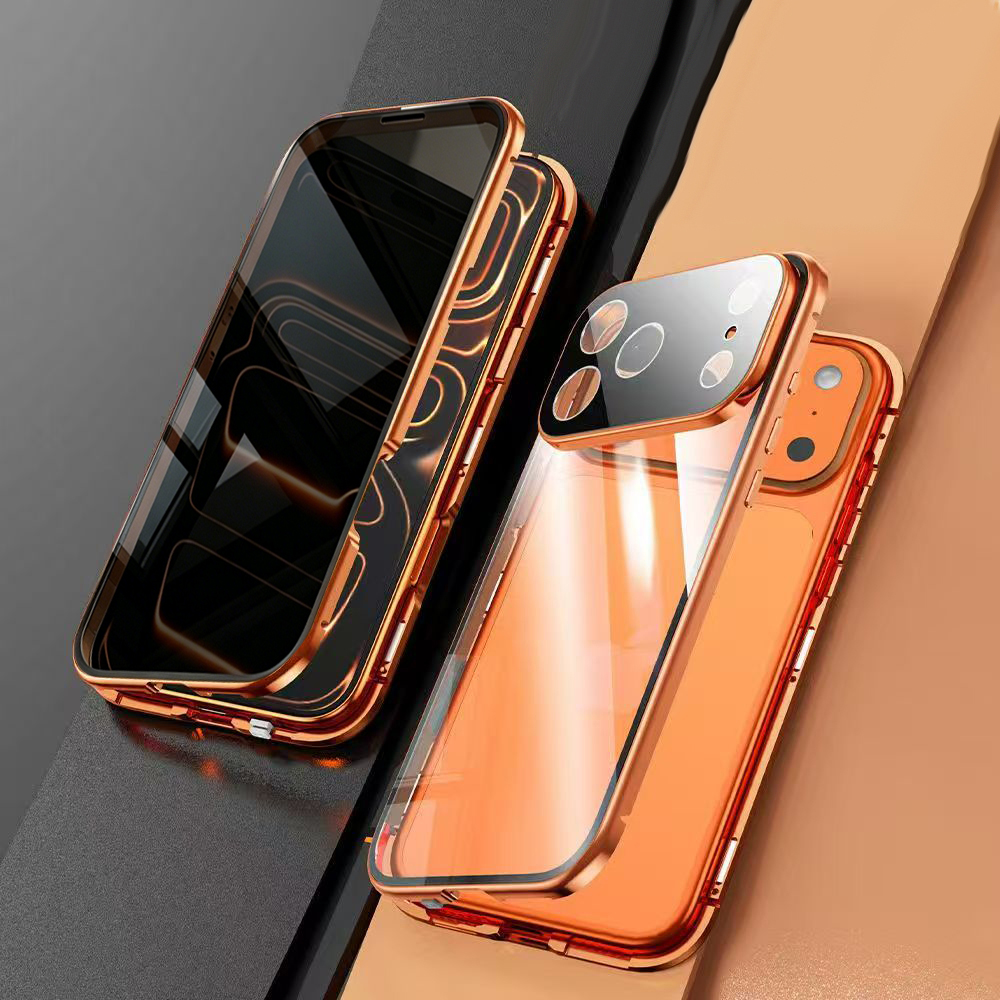 Capa Magnética de Metal com Vi - Anti Spy Privacy Glass Case avaliação e preço