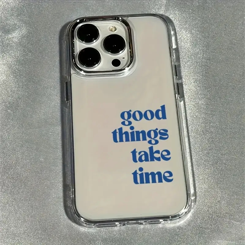 Good Things Take Time Capa Pro - Clear Shockproof Bumper Case avaliação e preço