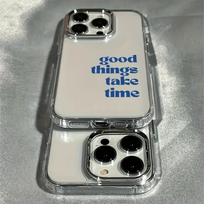 Good Things Take Time Capa Pro - Clear Shockproof Bumper Case avaliação e preço