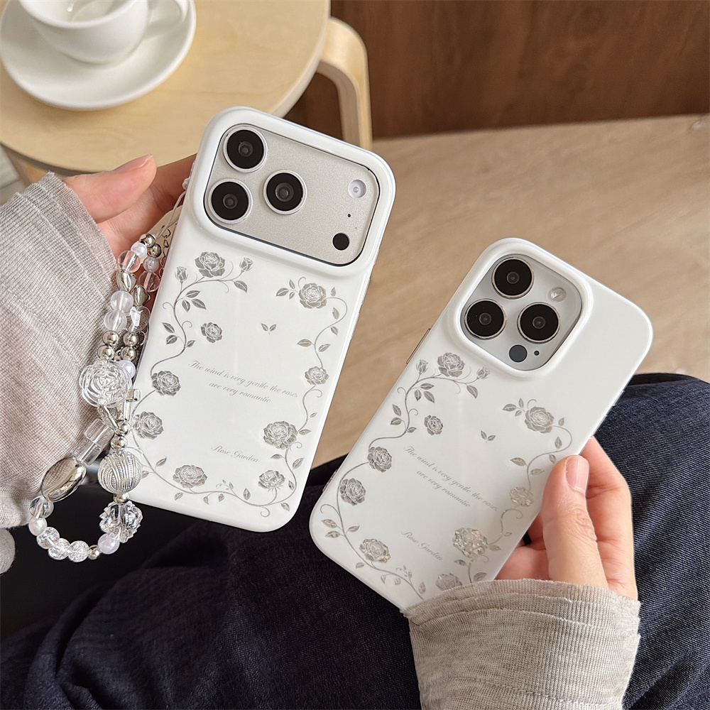 Capa de Celular Vintage Prata  - Vintage Floral Pattern Soft Case avaliação e preço