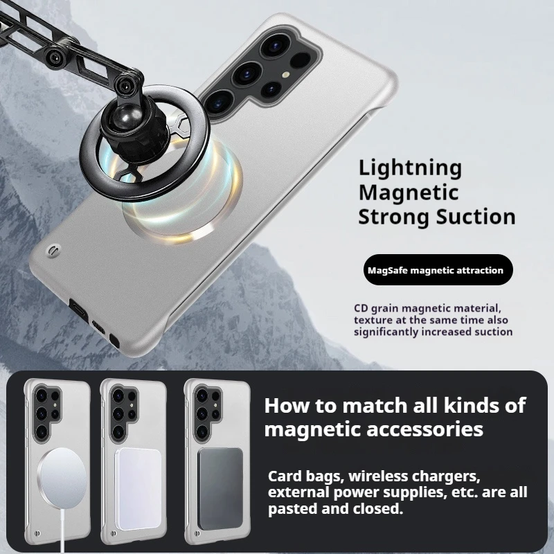 Capa de telefone magnética ult - Ultra Thin Frameless Phone Cover avaliação e preço