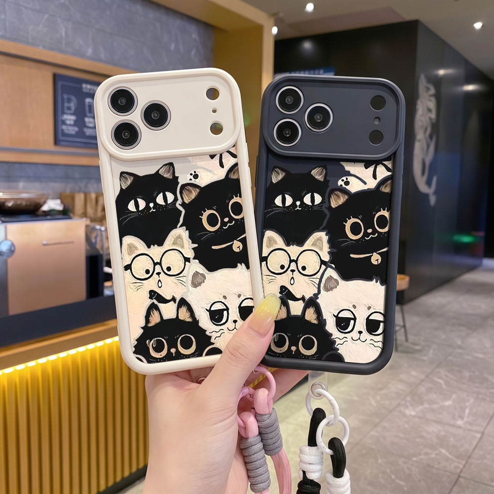 Capa de Celular Antichoque com - Cute Cartoon Wrist Strap Silicone Case avaliação e preço