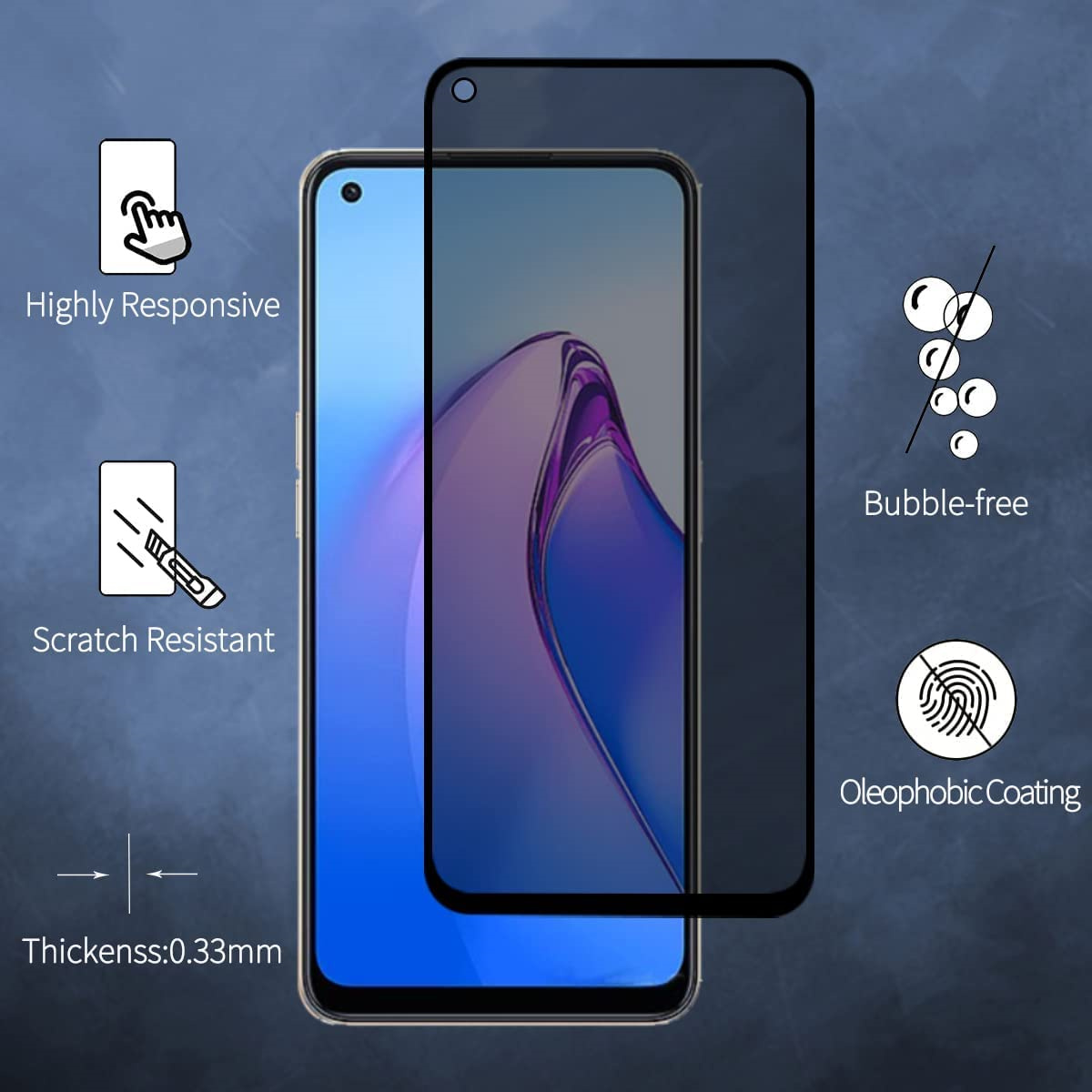 Protetor de tela anti-espião p - Anti Spy Privacy Glass Case avaliação e preço