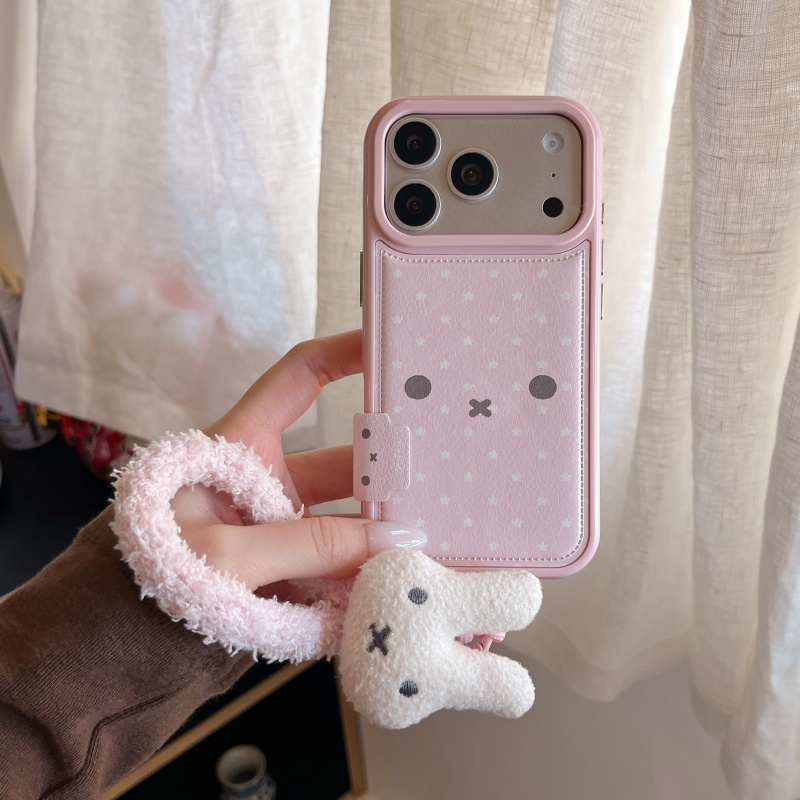 Capa de Telefone de Couro Anti - Cute Cartoon Wrist Strap Silicone Case avaliação e preço