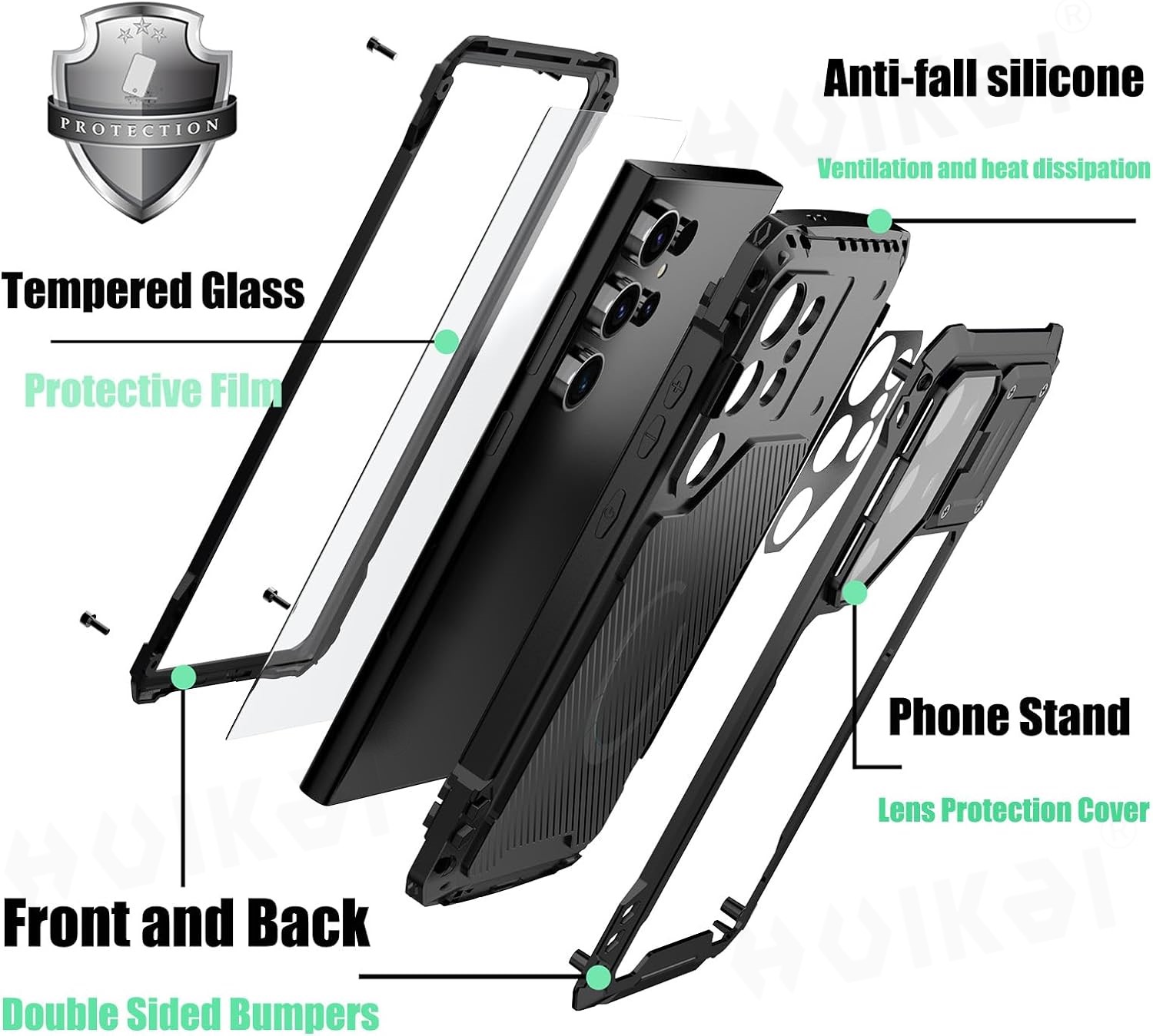 Capa para Samsung Galaxy S24 U - Heavy Duty 360 Full Body Protective Case avaliação e preço