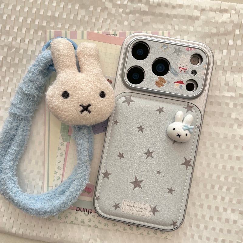 Capa de Telefone de Couro 3D L - Cute Cartoon Wrist Strap Silicone Case avaliação e preço