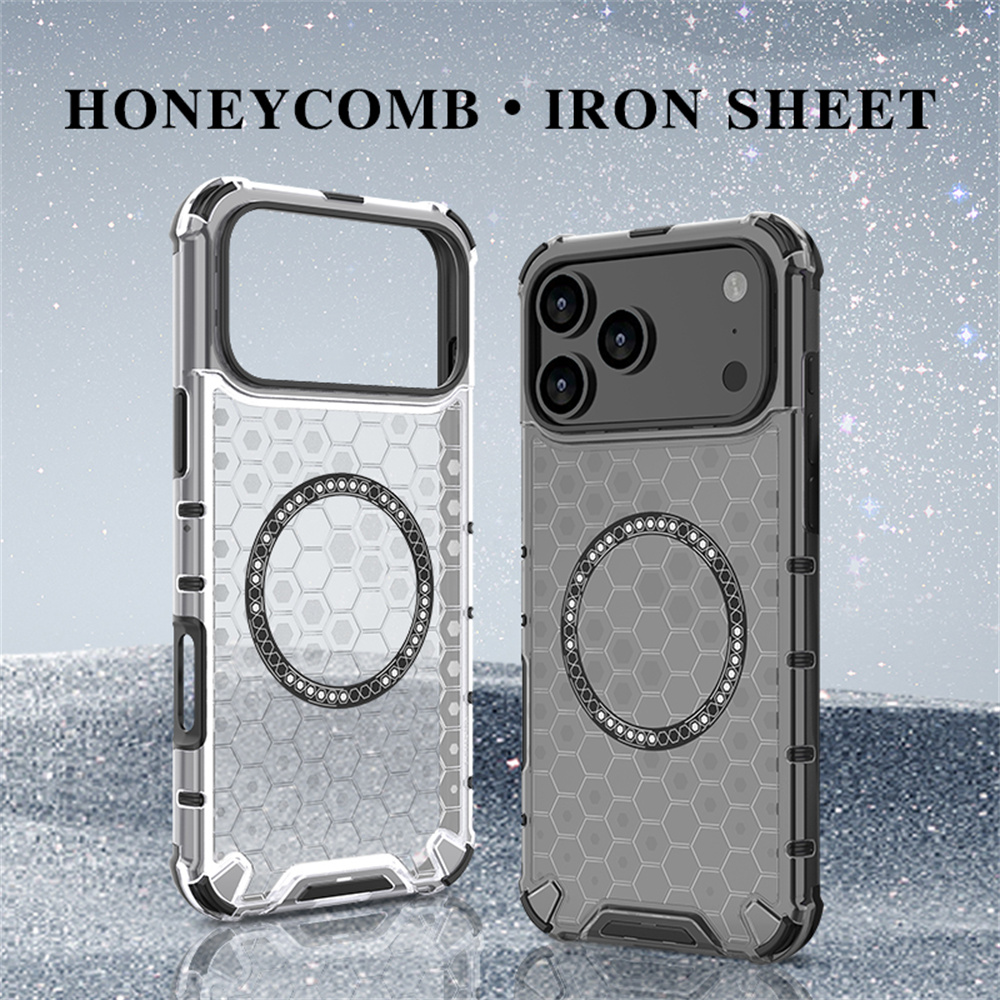 Luxo claro favo de mel armadur - Clear Shockproof Bumper Case avaliação e preço