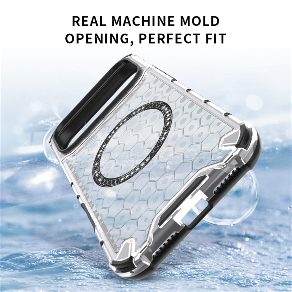 Luxo claro favo de mel armadur - Clear Shockproof Bumper Case avaliação e preço