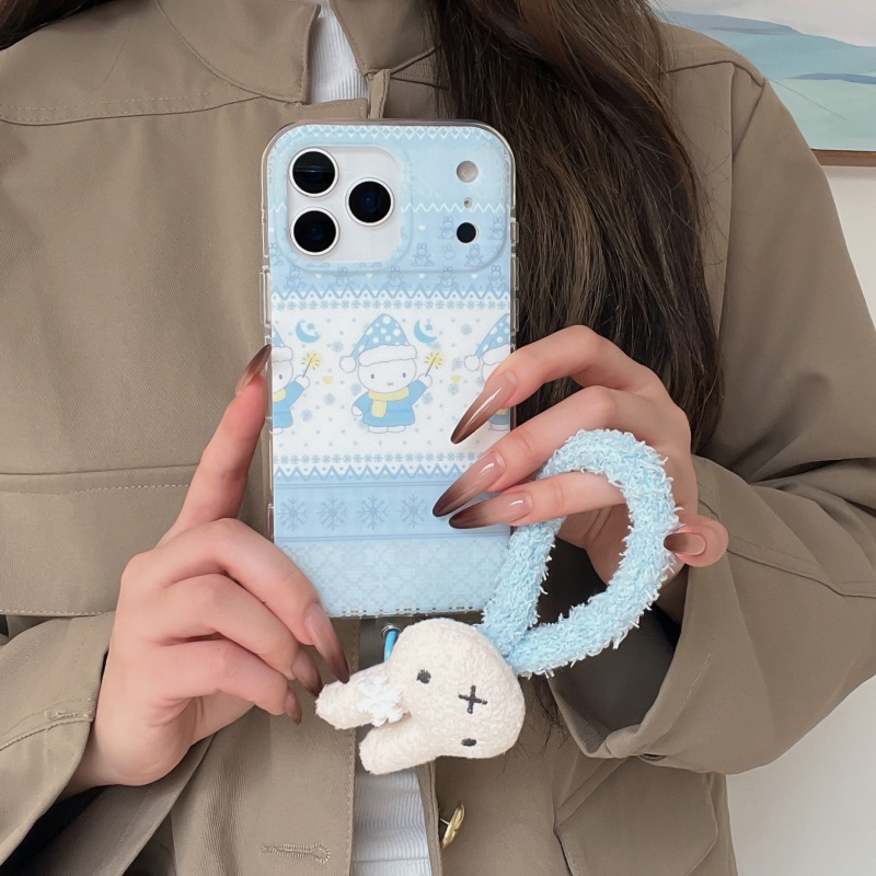 Capa de celular Miffy com esta - Cute Cartoon Wrist Strap Silicone Case avaliação e preço