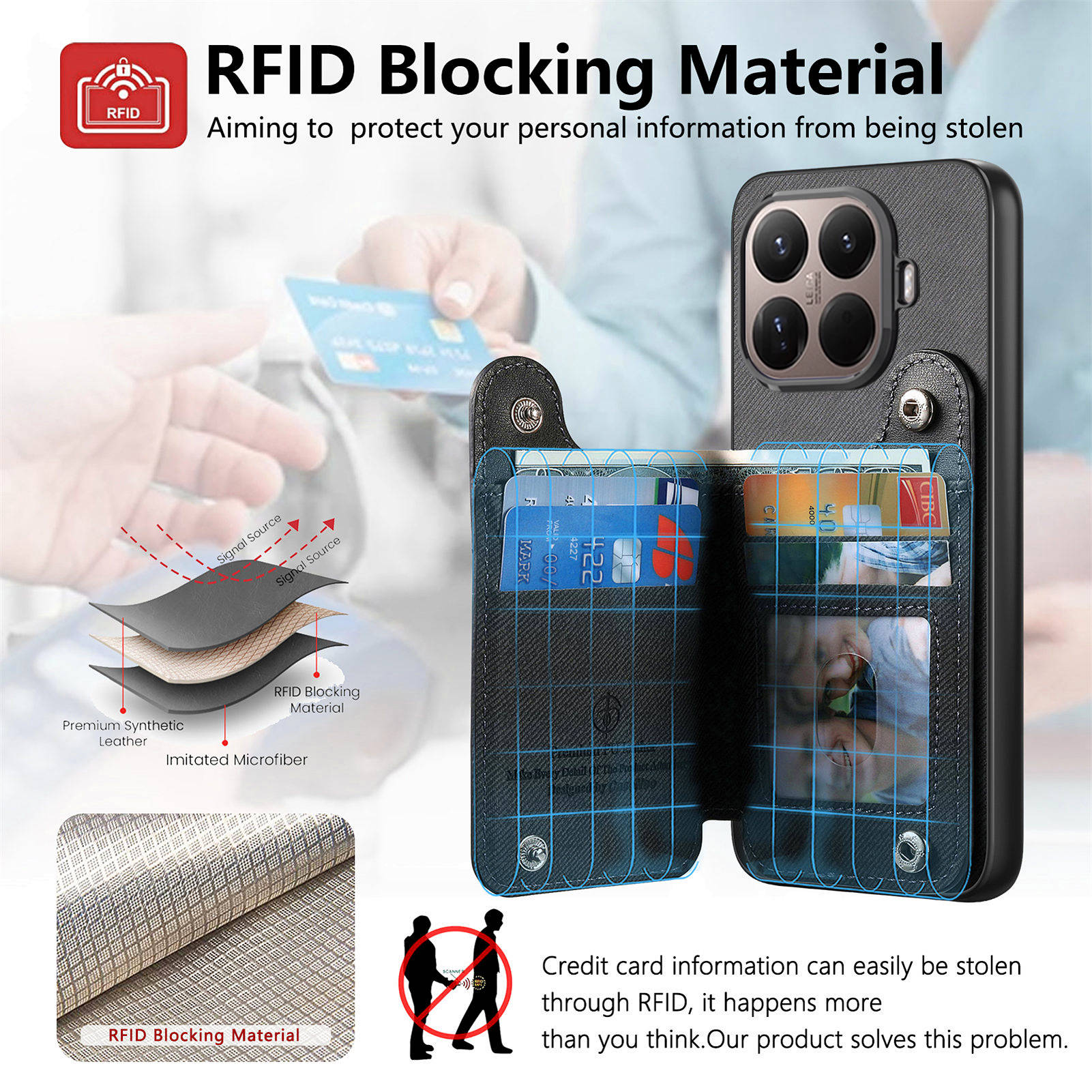 Capa de Couro Antichoque com Z - Leather Wallet Card Holder Phone Cover avaliação e preço