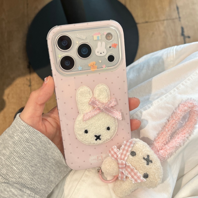 Capa de Telefone Kawaii Fofa c - Cute Cartoon Wrist Strap Silicone Case avaliação e preço