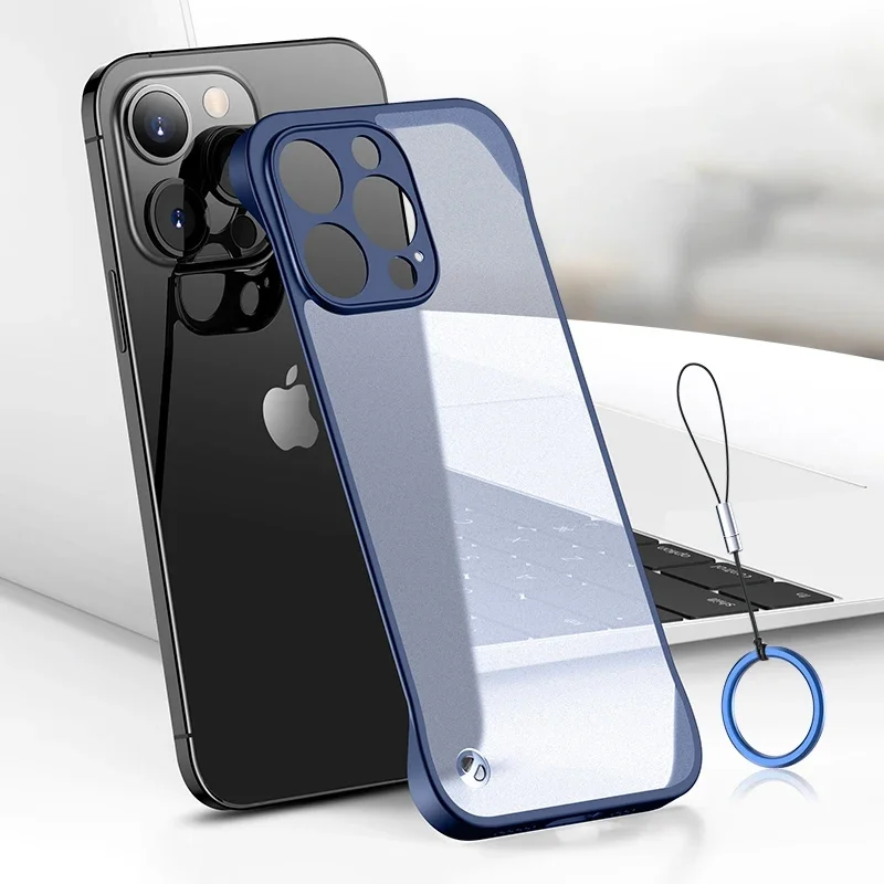 Para iphone 16 15 14 pro max u - Ultra Thin Frameless Phone Cover avaliação e preço