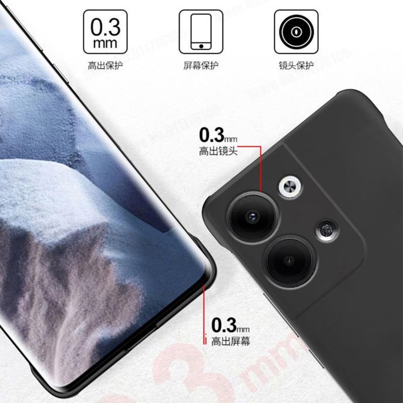 Doce cor fosco caso de telefon - Ultra Thin Frameless Phone Cover avaliação e preço